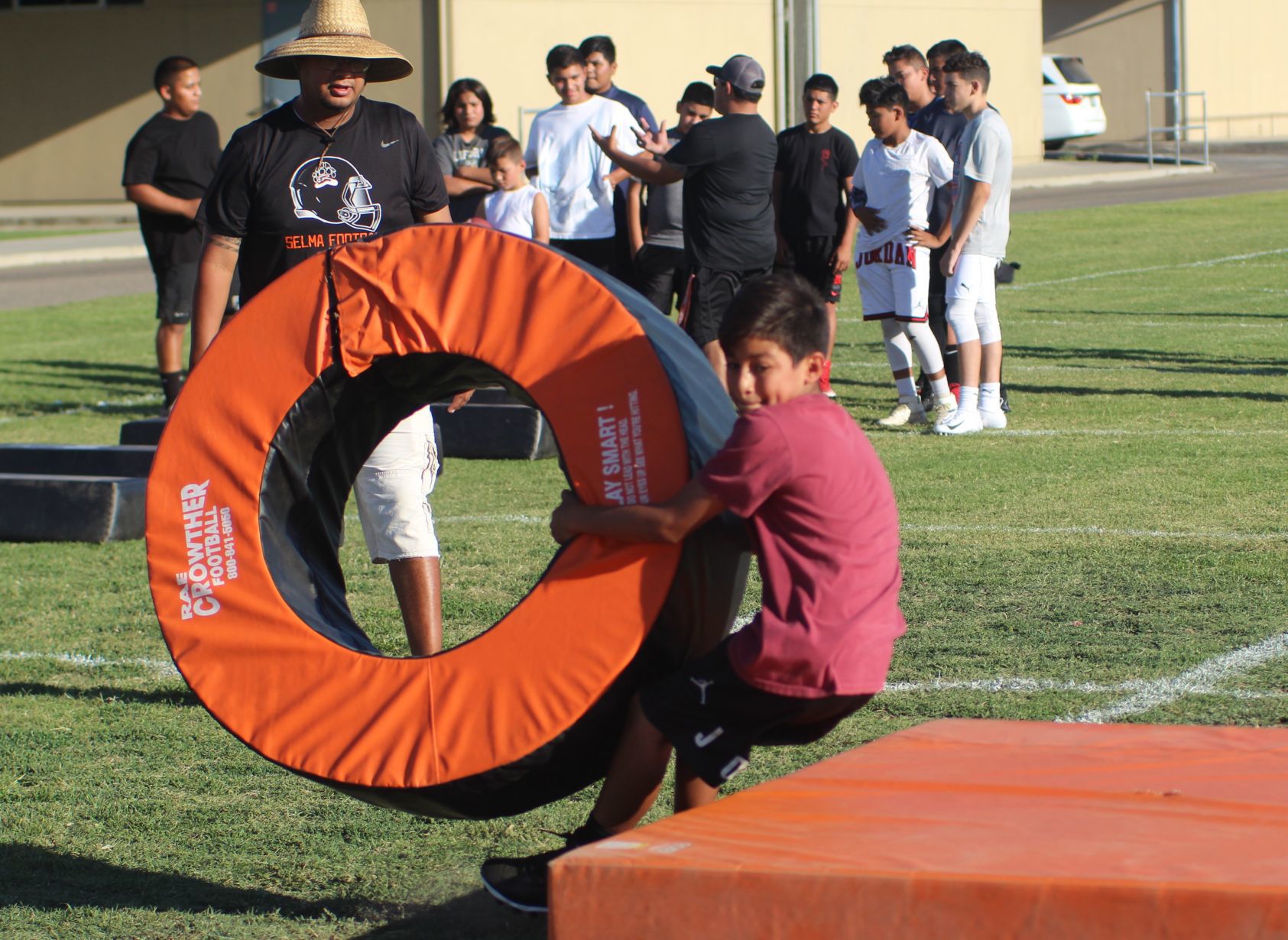 Selma hosts youth football camp